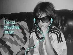 kid breathes music