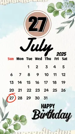 birthday 27 july