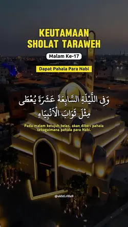 Keutamaan Taraweh