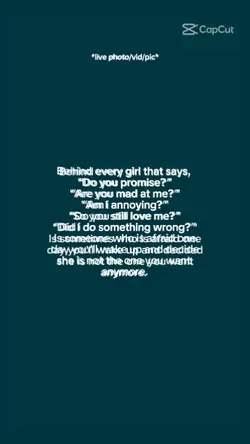 do you promise