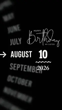 HBD SISTER 10 AUGUST