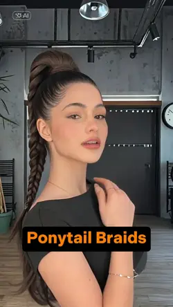 Ponytail braids hair