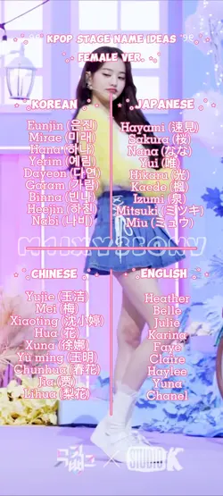 ୨ Stage name ideas ୧