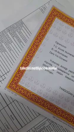 takdir belgesi
