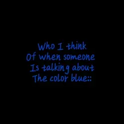 The color blue