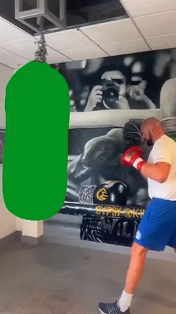 tyson fury punch bag