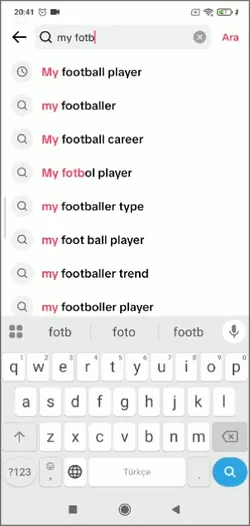 my footballer 
