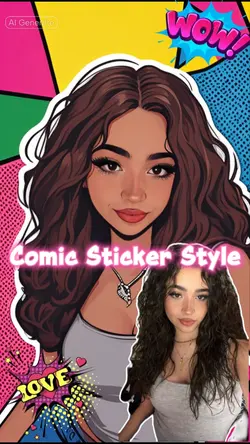 Comic Sticker Style