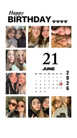 BIRTHDAY 21 JUNE