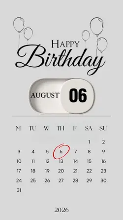 b'day my love 6 Augu