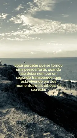 você percebe..