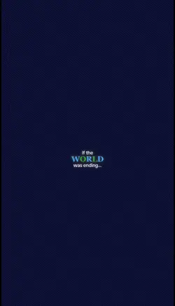 world was ending