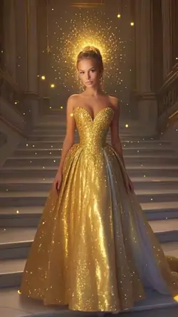 Gold dress 