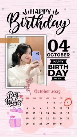 HBD 4 OCOBER GIRL