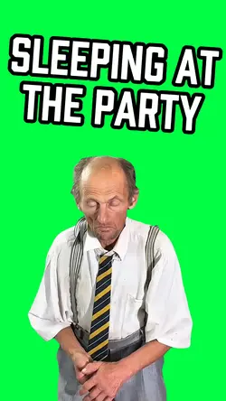 SLEEPING AT A PARTY