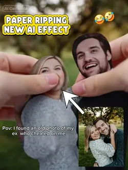 PAPER RIPPED EFFECT