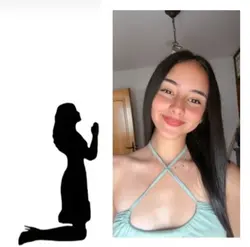 Mujer rezando 