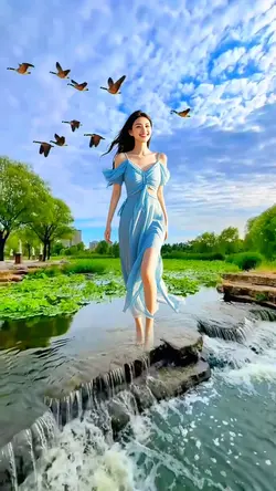 Small river flowing