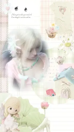 pink and green cute