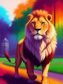 Lion of colour 