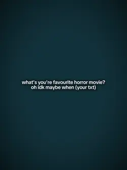 fav horror movie?