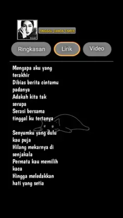 tinggal tanda tanya 