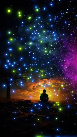 Colorful particles