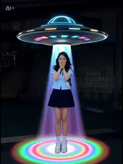 AIがUFOに吸い込まれる