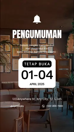 pengumuman libur 
