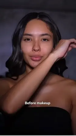 No makeup & makeup 