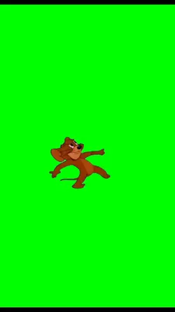 Jerry toungue out
