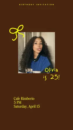 birthday invitation