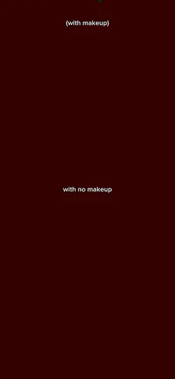 with no makeup 