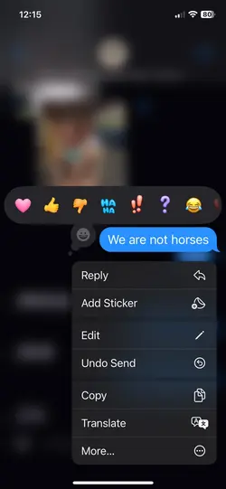We are not horses