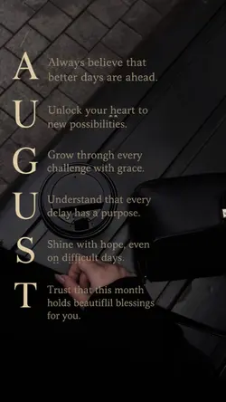 August... 