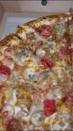 a slice of pizza