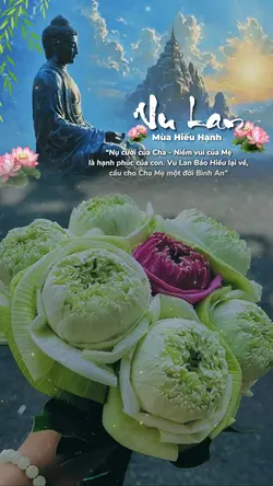Mẫu 1 ảnh vu lan