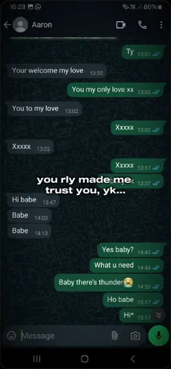 we broke up..