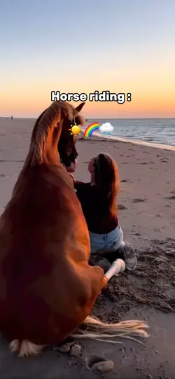 Horse riding ♥️🌈☀️🌧️
