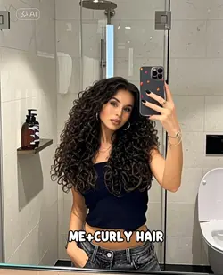 Curly hair