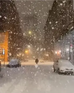 snowing