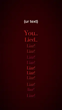 you liar!