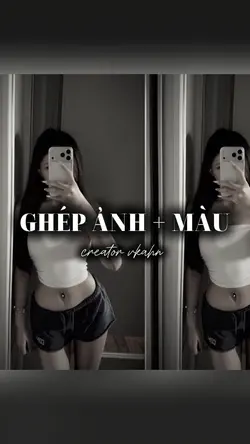 ghép ảnh + màu