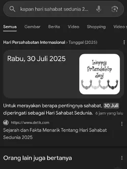 30 juli hari sahabat