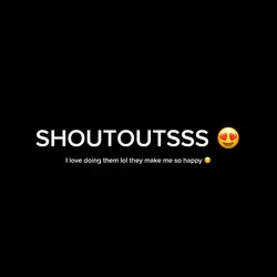 SHOUTOUTTSSSS ❤️🫶🏽❤️