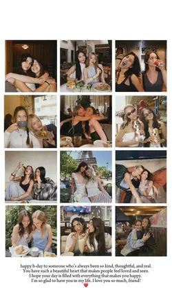 birthday collage