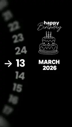 HBD 13 march