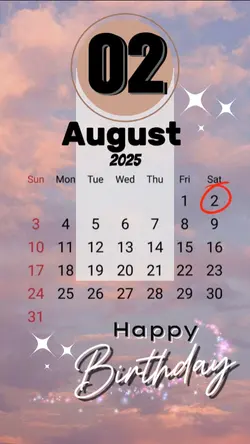 birthday 02 August