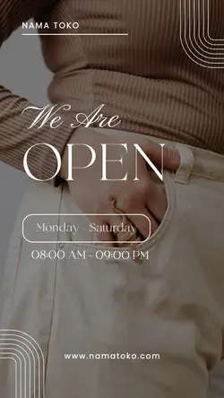 story : we are open