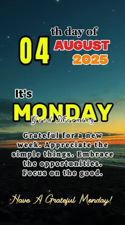 It's Monday 